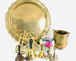 Brass Tray & Decor