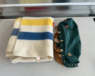 Bag & Golden Dawn Wool Blanket
