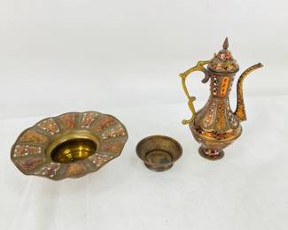 Vintage Dallah & Cup/Stand