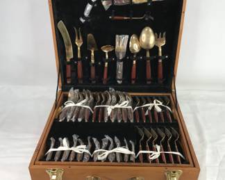 Rosewood & Bronze Flatware