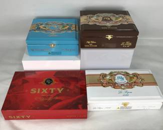 Four (4) Cigar Boxes