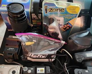 Assorted cameras