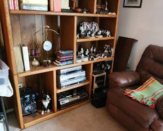 Oak bookshelf/entertainment center