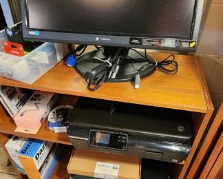 Monitor and printers, ink, office electronics