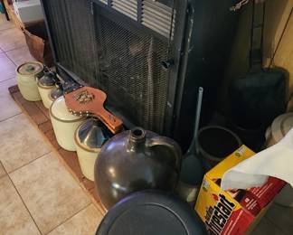 Antique jugs and crocks