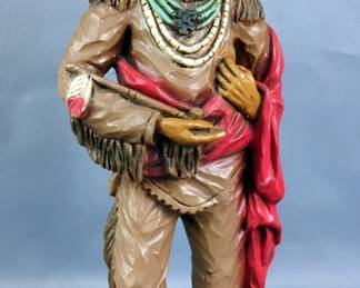 Universal Statuary Corp 1976 Native American Figure By J. Kendrick