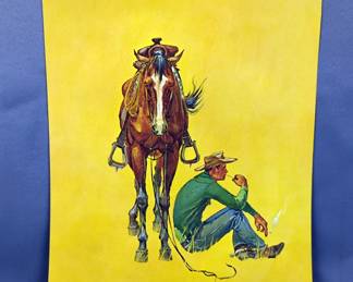 Gordon Phillips Western Cowboy Signed Prints, Qty 4 