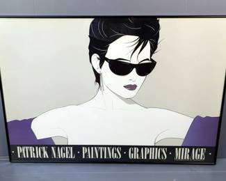 Patrick Nagel (American 1945-1984) "Mirage" 1983 Framed Print 