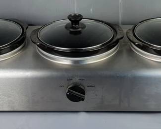 Bella Professional Triple Buffet Server/Food Warmer, Powers On 
