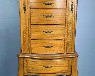 Powell Industries Jewelry Armoire, 40” x 16.5” x 12” 