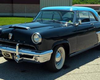 1952 Mercury Monterey 2 Door, 225 Cubic Inch 125 HP V-8 Engine, Merc-O-Matic Automatic Transmission, Black/Blue, VIN #52ME37911M, Miles Showing On Odometer 75587 
