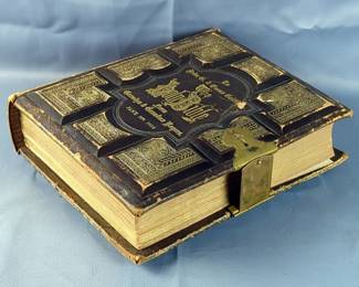 1879 Holman's Edition Bible, Old And New Testaments, Psalms, And Apocrypha, Personalized, 12.5" x 10"