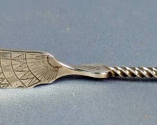 Michie Sterling Silver Spreading Knife, Engraved "Emma"