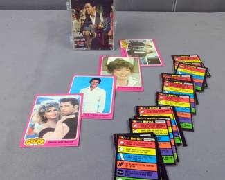 Elvis Trading Cards, Includes Early Days, Army Days, Movies, Elvis Collection, Elvis In Vegas, And Aloha Special, Grease Trading Cards And Triva Battle Question Cards