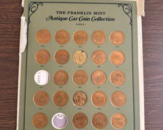 Antique car coin collection