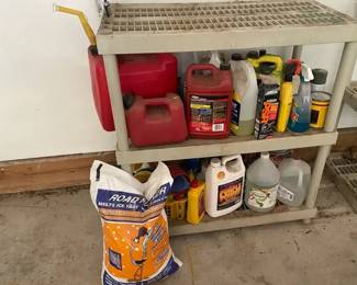 Plastic Shelving Unit Contents