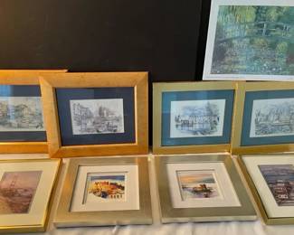 Framed Matted Destination Location Art Prints Claude Monet Print