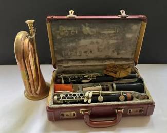 Ludwig Clarinet and Vintage Calvary Bugle