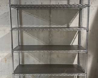 Stainless Rolling Shelving with Plastic Grate Cover