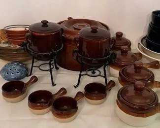 Assorted Vintage Ceramic Including Soup Crocs