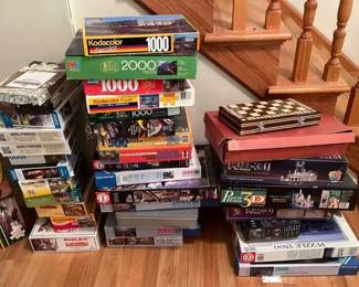 Puzzles and Portable Chess Set