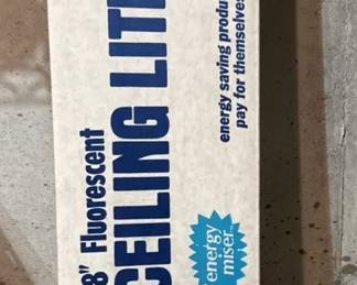 New 48 Fluorescent Ceiling Lite, Door Draft Stopper