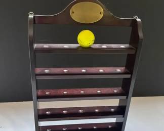 Golf Ball Display Shelf with Extra Golf Balls