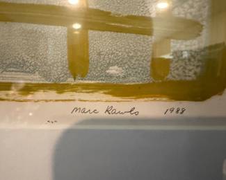 Marc Rawls Signed Monoprint