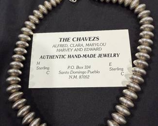 Hand Made Sterling Silver Navajo Beads The Chavezs