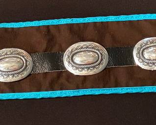 Rare Sterling Silver Concho Belt Southwestern Artisian Frank Patania Sr.
