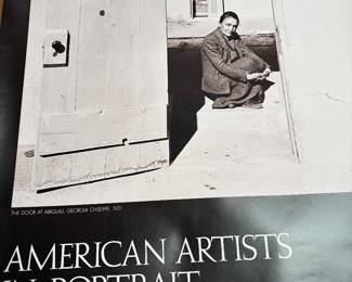 Beautiful Georgia O'Keefe American Artists in Portrait by Allan Grant Poster