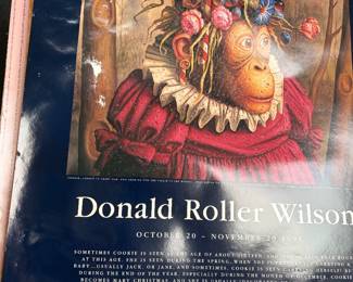 Vintage Donald Roller Wilson Art poster Wright Gallery