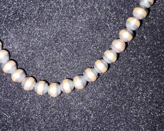 Sterling Silver Bead Necklace Jennifer Correa Pueblos with C Clasp