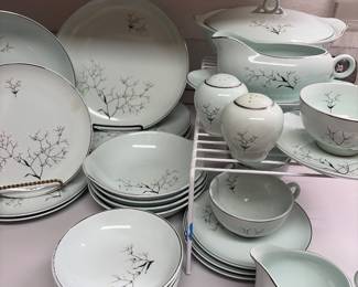 Ballerina Mist china is a highly collectible, mid-century modern dinnerware line introduced in the mid-1950s by Universal Potteries of Cambridge, Ohio