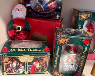 Vintage Old World Sant Ornaments