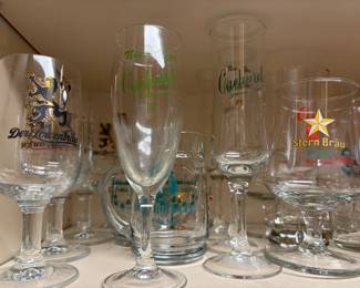 Vintage Beer Branded Glassware