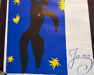 Rare 1990 Henri Matisse Lithograph Print Poster ICARE/ICARUS 1947 Jazz Centre Georges Pompidou