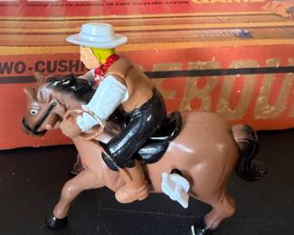 1940's-50's Cowboy Galloping Horse Wind up toy