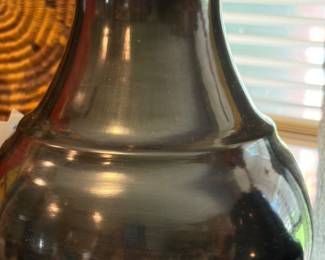 Larger size Virginia Garcia Black Pottery Signed
