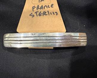 Sterling Silver Hair Barrett made in France