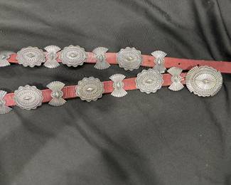 Sterling Silver Rare Concho Belt by Patricia Platero