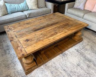 Restoration Hardware Salvaged Balustrade Coffee Table