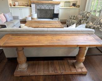 Restoration Hardware Salvaged Balustrade Console Table