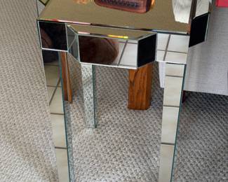 Mirrored end table