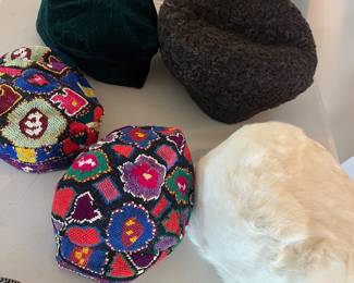 Russian hats. Rabbit, lamb, skull cap