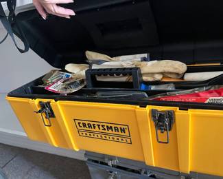 Craftsman tool box with tools