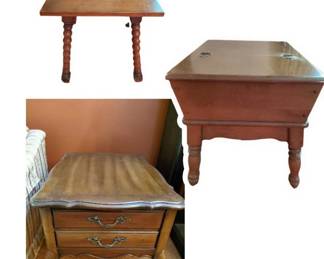 Trio Of Wood Side Tables