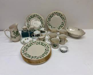Lenox Christmas Holiday Dish Set 24k Gold Accents