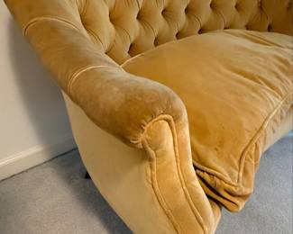 Hollywood Regency Style Tufted Loveseat
