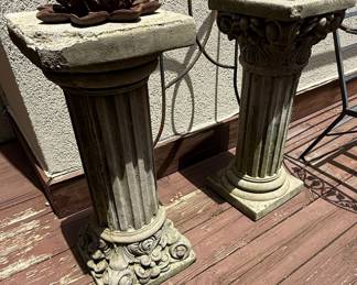 Stone Pedestal Birdbath